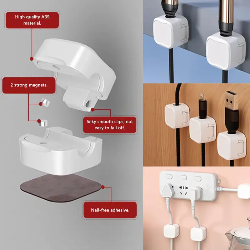 Magnetic Cable Clips (6 PCS/Set)