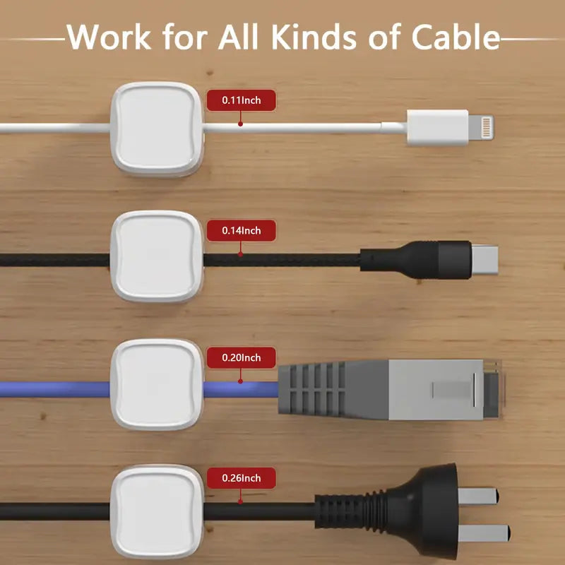 Magnetic Cable Clips (6 PCS/Set)